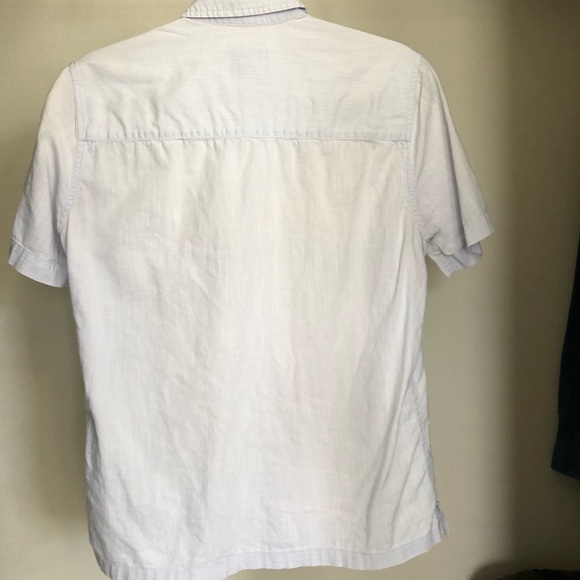 Topman Linen Button-Up Tee - Picture 3 of 4